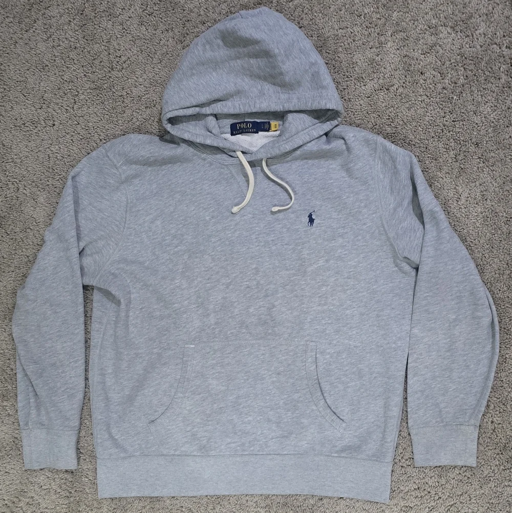 Polo Ralph Lauren Mens Grey Knit Hoodie